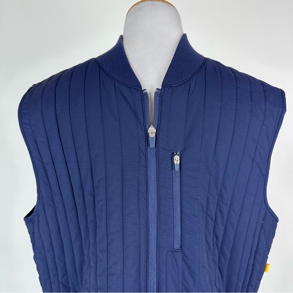 Bonobos Golf The Elements Vest Blue Channel Vest Size Large - Picture 2 of 9